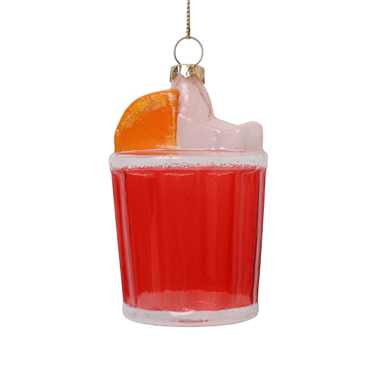 THIE Negroni Glass Christmas Decoration, 9cm