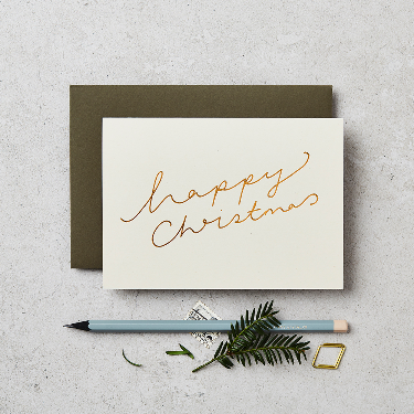 Happy Christmas Moon Card