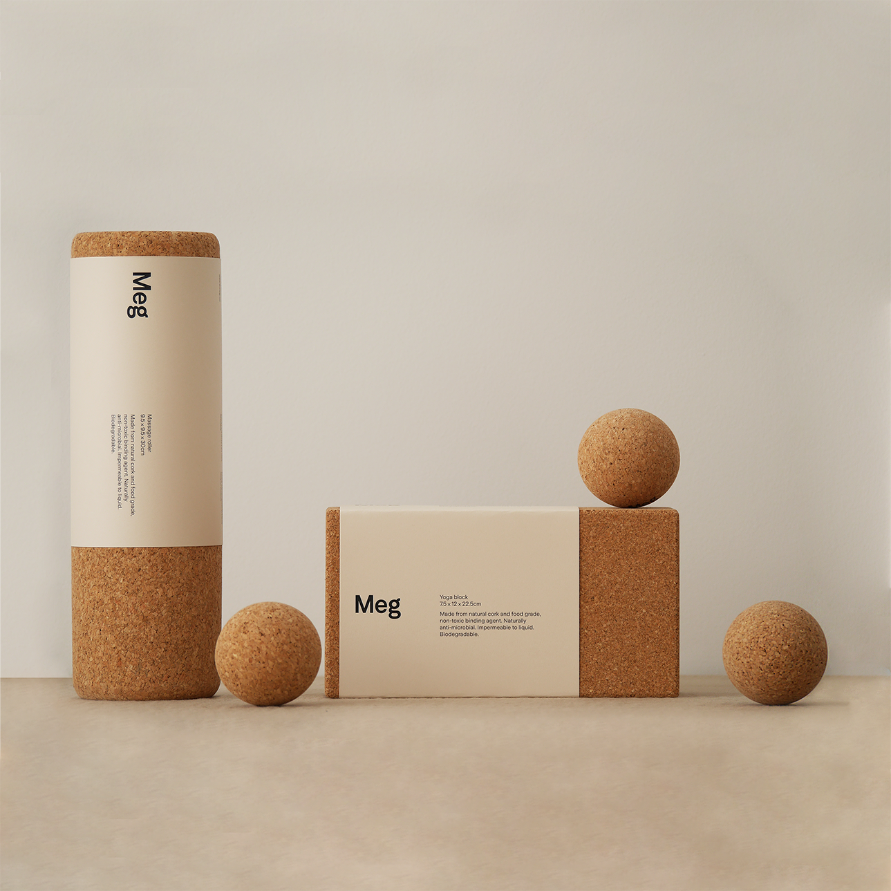 CORK MASSAGE FASCIA ROLLER
