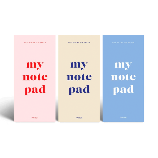 Joy Set of 3 List Notepads