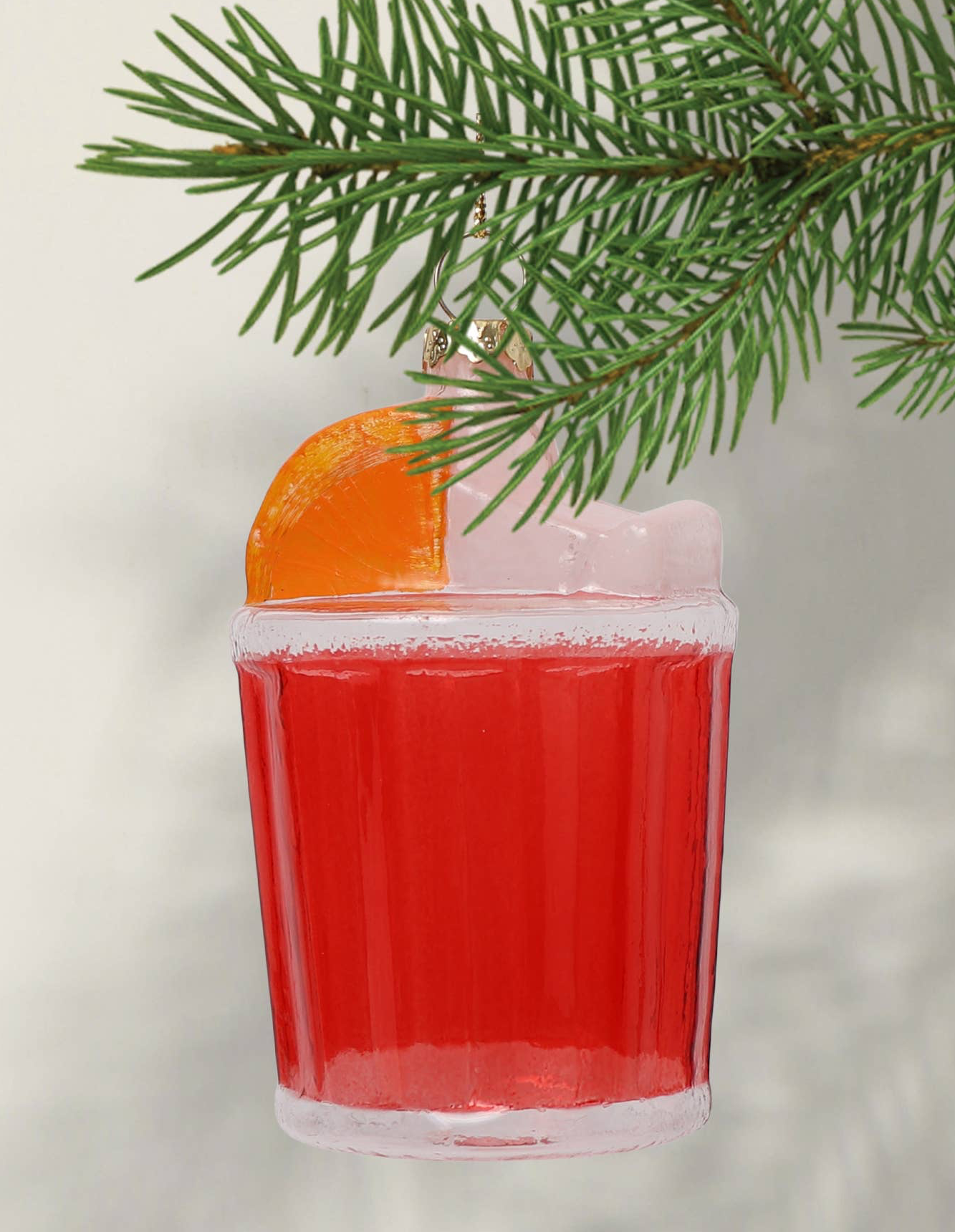 THIE Negroni Glass Christmas Decoration, 9cm